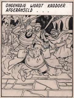 Laudy, Jacques | Hassan et Kaddour - Le voleur de Bagdad / De dief van Bagdad - Planche originale (planche 10) - Avec album de luxe - Cartonné - EO - (1948/2021) | Catawiki