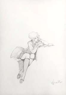 Leone Frollo | Pin Up - Leone Frollo - Illustrazione originale - Page volante | Catawiki