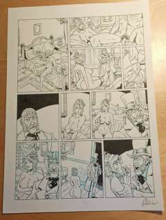 Gabriele Di Caro | G. Di Caro - Tavola originale "Les arcanes de la maison Fleury" - Page volante - Exemplaire unique - (2020) | Catawiki