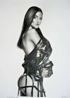 Juliana Ovsyanko | Pin Up - J.Ovsyanko - original artwork "Black look" A3 - Page volante - (2021) | Catawiki