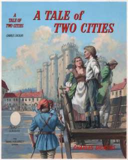 Glanville | Regent Classics Originele gouache op board (38,7 x 30,2 cm.) - Coverillustratie van ’A Tale of two Cities’ by Charles Dickens - (1956) | Catawiki