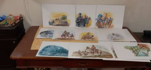 A. Baita | Hidalgo - 11x illustrazioni originali - Page volante - Exemplaire unique (1980) | Catawiki