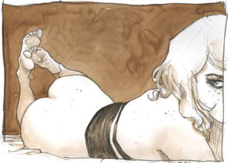 Size: 21 X 29 Cm - Signed | Bleda, Sergio - Original painting - Hi Babe | Catawiki