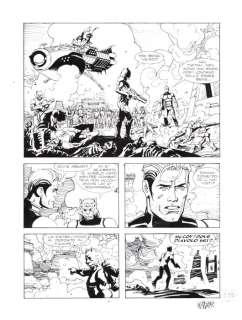 Germano Bonazzi | Nathan Never n. 51-5 gig. - 4x G.Bonazzi - Tavola Originale "Il poeta"/"Nemo" - Page volante - EO - (1995) | Catawiki