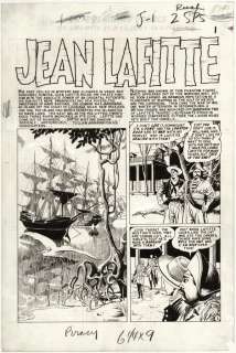 162: Crandall 7p Piracy #5 1955 original comic art | Russ Cochran