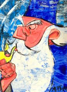 Ruttum, Street Art | Merlin [The Sword in the Stone] - Street Art Painting - Ruttum - 65 x 50 cm | Catawiki