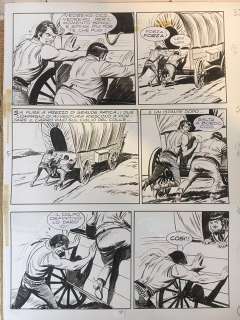 Ferri Gallieno | Zagor n. 114 - G. Ferri - pag. 17 - La marcia della disperazione - Page volante - Exemplaire unique - (1975) | Catawiki