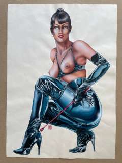 Duvet, Xavier | Duvet, Xavier - Dessin original en couleur - Érotique - (1991) | Catawiki