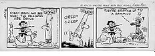 Gordon Bess - Bess, Gordon - Redeye/Roodoog - Original strip - Dedicated & Signed - (1977)