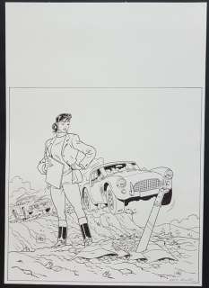 Heuvel, Eric | Heuvel, Eric - Originele covertekening in inkt - Carbeau 2 | Catawiki