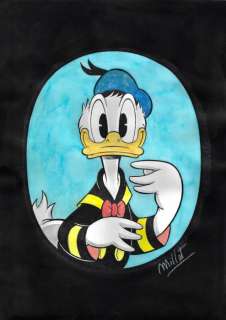 Millet | Millet - Original Drawing - Donald Duck - Size: 30 x 42 cm. | Catawiki