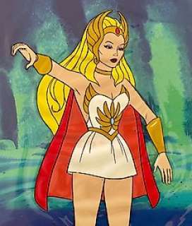 Filmation - Masters of the Universe - She-Ra - Production Cel + Background ( Copy) - (1983)