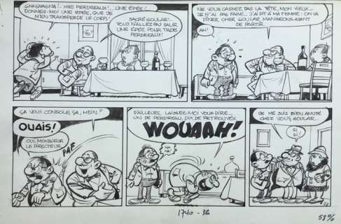 Francis | Francis - Demi-planche originale - Marc Lebut - La Ford T fait peau neuve - (1984) | Catawiki