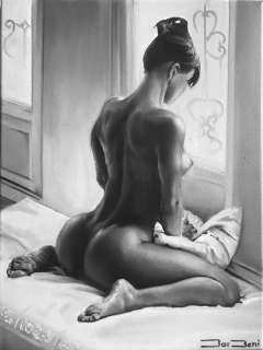 Barbeni | BarBeni - Original painting - I waiting you-III - Size: 30 x 40 cm. | Catawiki