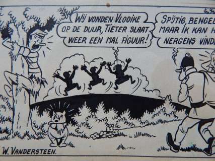 Vandersteen, Willy - Formaat 34 X 34 Cm | Vandersteen, Willy - Originele pagina - De vrolijke Bengels met o.a Job, Tieter, Pontius en Pilatus - (1948/1949) | Catawiki