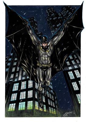 Batman Unique and Amazing Original ART by Jonatas | Raremarq