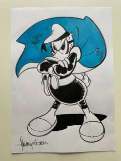 Lara Molinari | Lara Molinari - Disegno Originale - "Paperinik" - Page volante - Exemplaire unique - (2018) | Catawiki