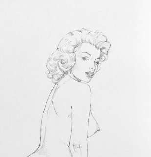 Giovanna Casotto | Giovanna Casotto - illustrazione originale a matita â€œMarilyn Monroeâ€ - 25x35 - firmata - Page volante (2021) | Catawiki