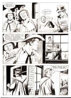 Guglielmo Letteri | Tex n. 325 - G. Letteri - Tavola Originale "La morte scende dal cielo" - Page volante - Exemplaire unique - (1987) | Catawiki