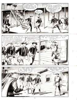 Gallieno Ferri | Zagor n. 76-312 - 2x G.Ferri - Tavola Originale "Lo sceicco nero" e "l’orribile mutazione" - Page volante - Exemplaire unique - (1971/1995) | Catawiki