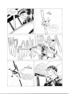 Roberto Diso | Mister No n. 220 - R. Diso - 4x Tavole Originali "Il mistero dell’Orpheus" - Page volante - Exemplaire unique - (1993) | Catawiki