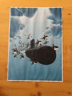 Simon, Fred | Simon, Fred - Dessin original couleur - Couverture - Mermaid Project (2) - Mutations T2 - Expo BD Boum Blois - (2019) | Catawiki