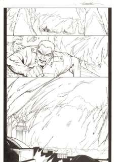 Ale Garza | Michael Turner’s Fathom? #? P.16 - Huge Explosion Splash - Signed | Anthony’s Comic Book Art