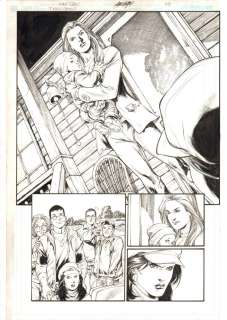 Ivan Reis, Marc Campos - action comics #? P. 8 - babe with child splash - 2005