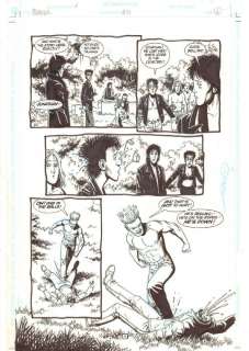 Steve Dillon - Preacher #33 p. 4 - cassidy decapitated - written by garth ennis - 1996