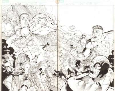 Sandra Hope, Sean Chen - X-men: the end #16 pgs. 4 & 5 - xavi announces the death of his mother: lilandra to the battling x-men and shi‘ar - ‘the die is cast! ‘ title dps - 2006