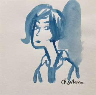 Berbérian, Charles | Berbérian, Charles - Dessin original - Monsieur Jean - Cathy | Catawiki