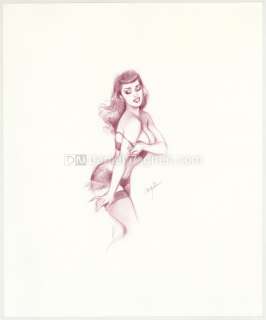 Maly Siri - Illustration originale intitulée "Take off that bra !" - Pin-up Art