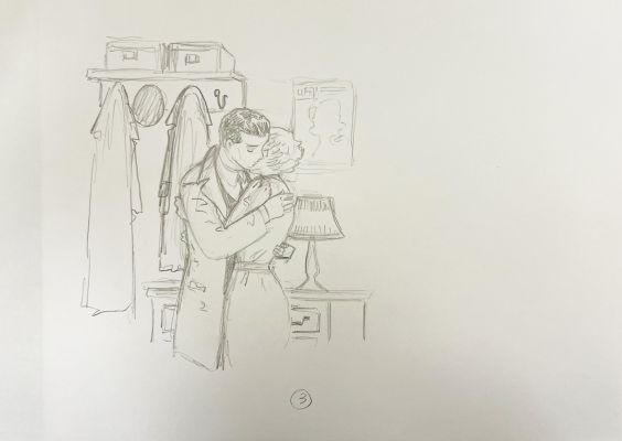 DESSIN ORIGINAL DE CYRIL BONIN POUR "LA POURSUITE DU BONHEUR" - VISUEL N°3 | Pulp’s