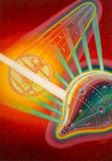 Hans Waldemar Wesso (American, 1893-1948)
 Galactic Patrol, Astounding Stories cover, September 1937
 Oil on canvas
 29.... | Heritage