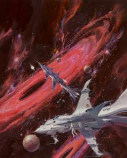 Vincent Di Fate (American, b. 1945)
 Billion Dollar Boy paperback cover, 1997
 Acrylic on board
 18-3/4 x 15 in.
 Signe... | Heritage