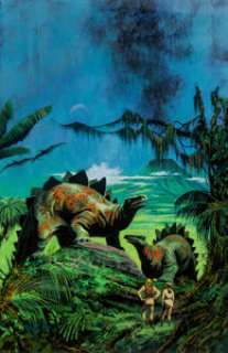 Don Punchatz (American, 1936-2009)
 Cryptozoic! paperback cover, 1969
 Acrylic on board
 25-1/2 x 16-1/2 inches
 Not sig... | Heritage