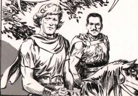 Stapel, Gerrit | Stapel, Gerrit - 2 Originele pagina’s (8 stroken) - Huon de Neveling V9 - De Steen van Glaiva - (1969) | Catawiki