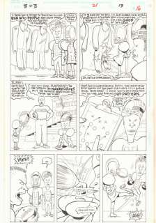 Alan Kupperberg, Rick Parker - beavis & butt-head #21 p. 16 - beavis and butt-head playing football - mtv & marvel - 1995