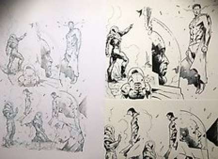 Trevor Hairsine / Stefano Gaudiano - Superman - Original page (p.3) by Hairsine & Gaudiano - DCeased #5 - Size: 29 x 42 / 28 x 43 (2x) cm. - (2018)