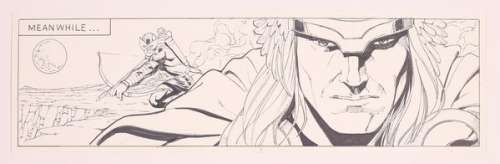 Hawkeye and Thor Illustration by Sean Chen | mycomicshop.com