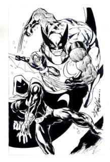 Moon Knight, Wolverine, and Morbius Sketch by Ron Williams | mycomicshop.com