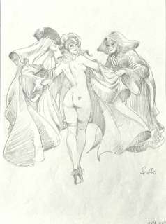 Leone Frollo | Pin Up - Leone Frollo - illustrazione originale - Page volante | Catawiki