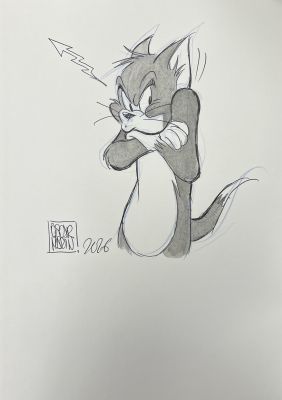 TOM ET JERRY ARTBOOK - DÉDICACÉ PAR OSCAR MARTIN : TOM N°1 | Pulp’s