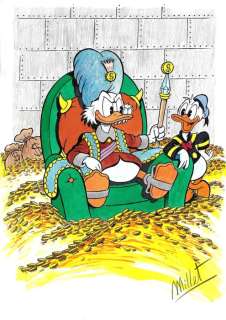 Millet | . Scrooge McDuck & Donald Duck - Millet - Original Drawing - EO | Catawiki