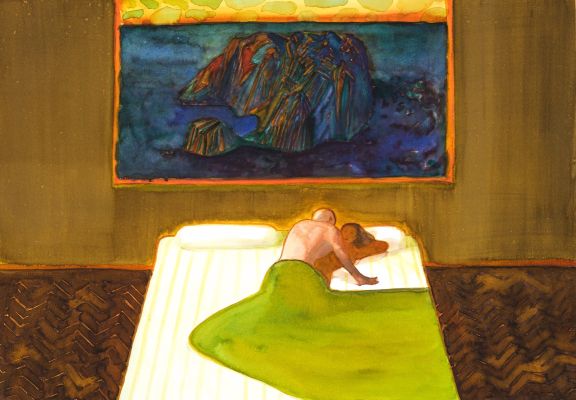 Lorenzo Mattotti | Paesaggi in una Stanza, Castellina IV, 2025 | Philippe Labaune Gallery