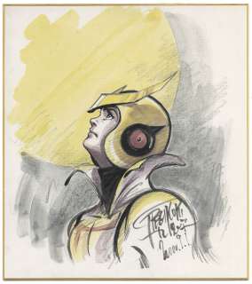 Ippei Kuri Hand-Drawn Color Shikishi " Neo-Human Casshern (Casshan) " | Mandarake (Big Web)