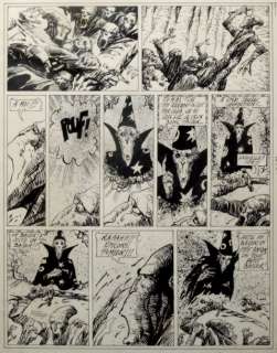 Druillet Philippe | Â«VuzzÂ» Encre de Chine sur carton fin pour la page 43 | Tessier Sarrou