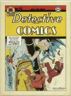 158: Sprang re-creation Detective #113 original art | Russ Cochran