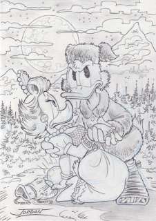 Julian Jordan | Julian Jordan - Ducktales - The Suspicion - Size: 30 x 21 cm. A4 | Catawiki