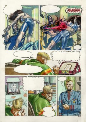 Tanino Liberatore | Planche originale 23 de Ranxerox 3. Amen ! | Galerie Barbier